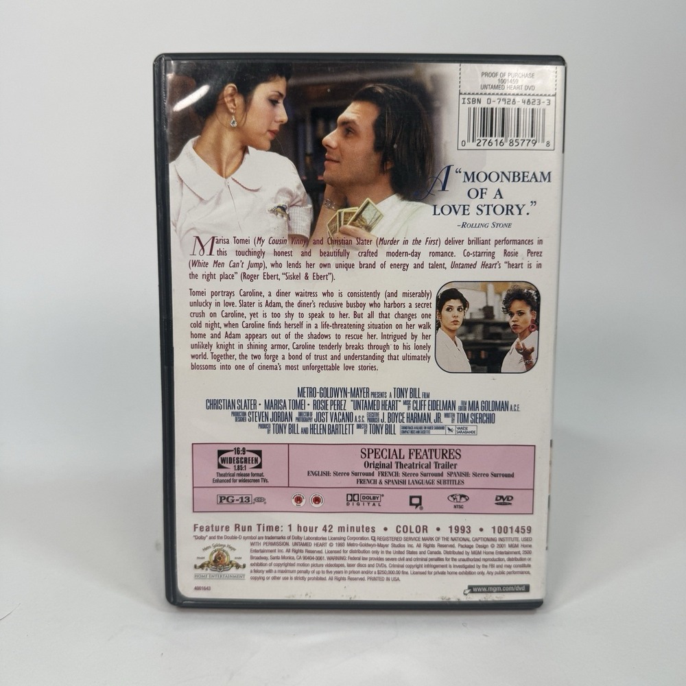 Untamed Heart (DVD, 1993) - Picture 2 of 3